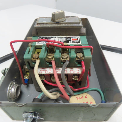 Furnas 14CF3BBC71 Size 0 Motor Starter 600VAC 3Ph 240/480V Coil