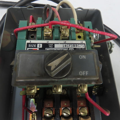 Furnas 14CF3BBC71 Size 0 Motor Starter 600VAC 3Ph 240/480V Coil