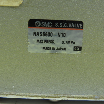 SMC NASS600-N10 Pneumatic Safety Speed Control Valve 0.7MPa Max 1" NPT