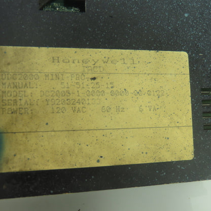 Honeywell DC2005-1-0000-0000-00-0122 UDC2000 Mini-Pro Digital Controller 120VAC