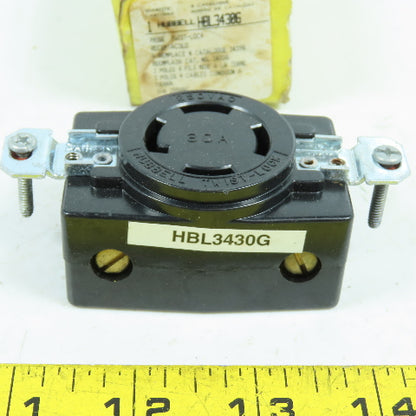 Hubbell HBL34306 3-Pole 30A Twist-Lock Receptacle 4-Wire