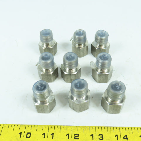 3/8" Male x 3/8" Female NPT Stainless Steel Hose Adapter Lot Of 9