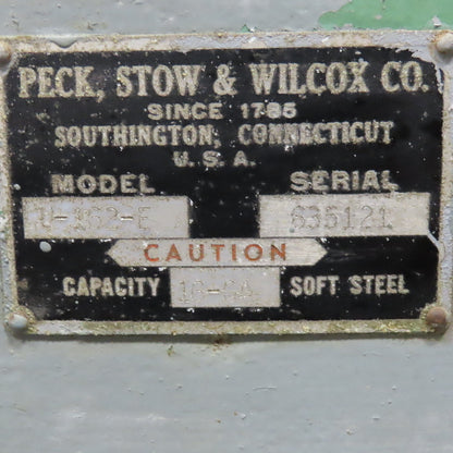 Pexto U-162-E 63" x 16ga Sheet Metal Mechanical Shear 2Hp 208-230/460V Tested