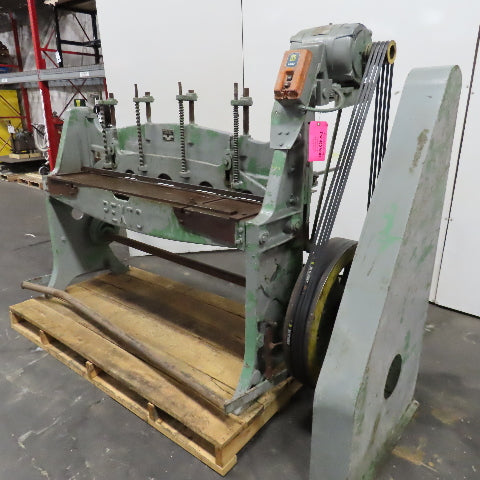 Pexto U-162-E 63" x 16ga Sheet Metal Mechanical Shear 2Hp 208-230/460V Tested