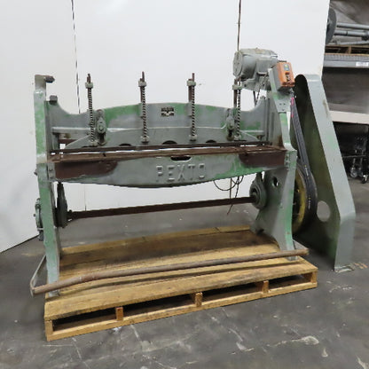 Pexto U-162-E 63" x 16ga Sheet Metal Mechanical Shear 2Hp 208-230/460V Tested