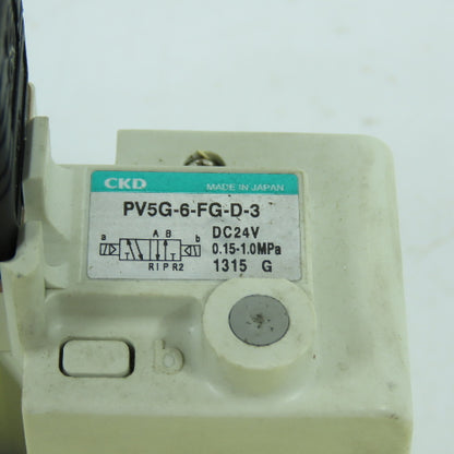 CKD PV5G-6-FG-D-3 24VDC Pneumatic Directional Control Valve 0.15-1.0MPa
