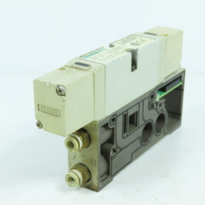Numatics 122BB4Z2MN00061 150PSI 2/4Way Solenoid Pneumatic Valve Manifold 24VDC