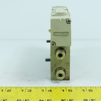 Numatics 122BB4Z2MN00061 150PSI 2/4Way Solenoid Pneumatic Valve Manifold 24VDC