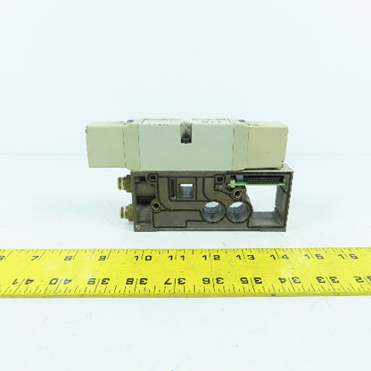 Numatics 122BB4Z2MN00061 150PSI 2/4Way Solenoid Pneumatic Valve Manifold 24VDC