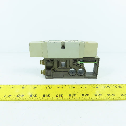 Numatics 122BB4Z2MN00061 150PSI 2/4Way Solenoid Pneumatic Valve Manifold 24VDC