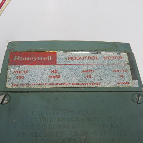 Honeywell 120V Modutrol Motor 13A 14W W/ DTF2-2RN-LH Micro switch