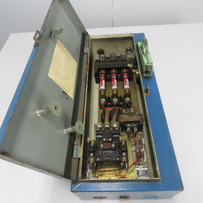 Allen Bradley 712-BAB24 Ser M Size 1 Combination Starter Disconnect 3Ph 10HP Max
