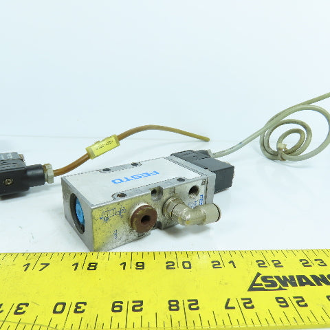 Festo MFH-5-1/4-B Pneumatic Solenoid Valve 2-10Bar 28-145PSI 24VDC Coil Lot Of 3