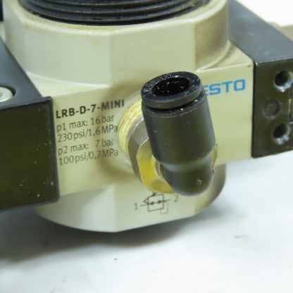 Festo LRB-D-7-MINI Dual Compressed Air Pressure Regulator 16Bar 230PSI