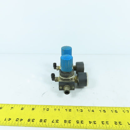 Festo LRB-D-7-MINI Dual Compressed Air Pressure Regulator 16Bar 230PSI