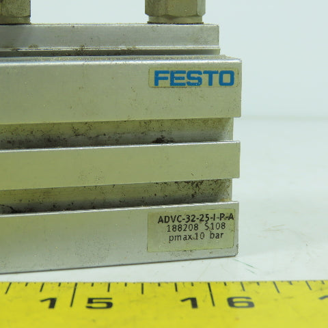 Festo ADVC-32-25-I-P-A Double Acting Pneumatic Cylinder 32mm Bore 25mm Stroke