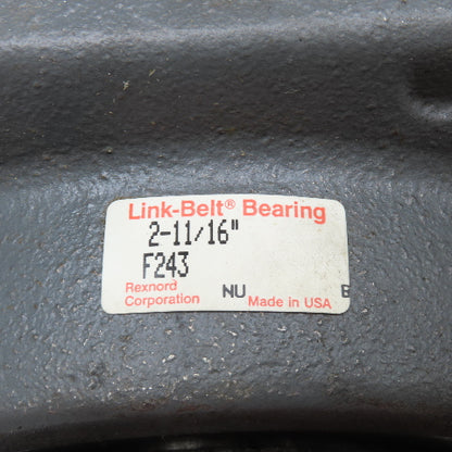 Link Belt F243 2-11/16" Bore 4 Bolt Flange End Mount Bearing Unit