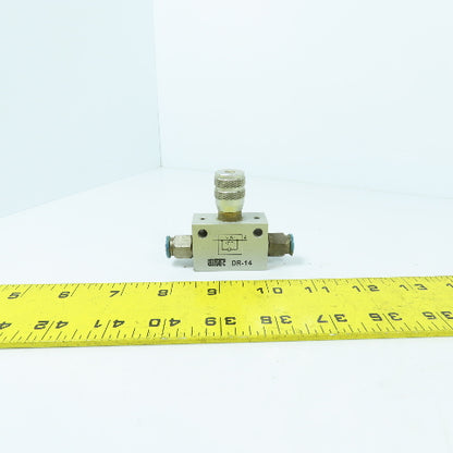 Airtec DR-14 Air Flow Control Valve 1/4" (8mm Push Connect)