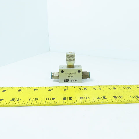Airtec DR-14 Air Flow Control Valve 1/4" (8mm Push Connect)