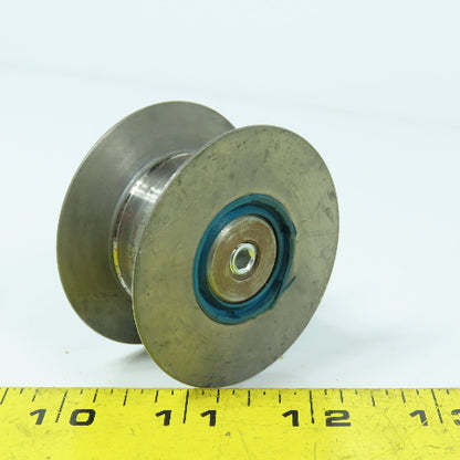 V Groove Guide Idler Roller 3/4" Minor Width 2-1/4" OD M8-1.25 Stud Mount