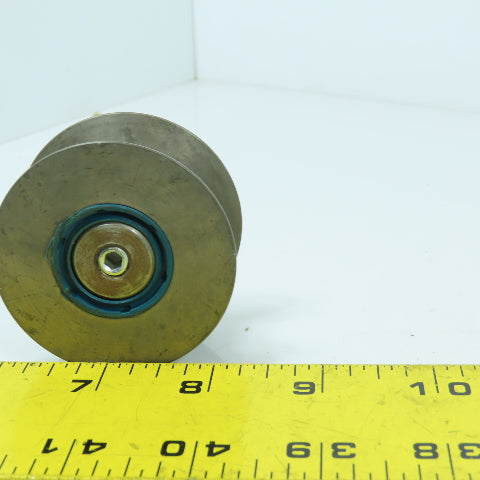 V Groove Guide Idler Roller 3/4" Minor Width 2-1/4" OD M8-1.25 Stud Mount