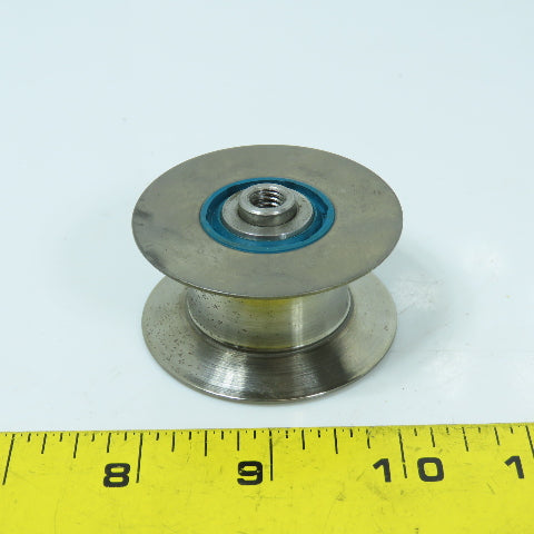 V Groove Guide Idler Roller 3/4" Minor Width 2-1/4" OD M8-1.25 Stud Mount