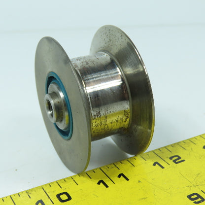 V Groove Guide Idler Roller 3/4" Minor Width 2-1/4" OD M8-1.25 Stud Mount