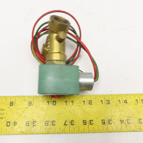 Asco 8030G16 1/2" NPT Solenoid Valve 4PSI Air Inert & Fuel Gas 6PSI Water 120V