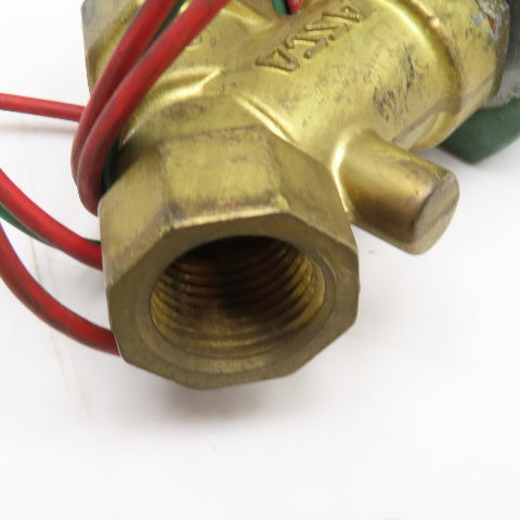 Asco 8030G16 1/2" NPT Solenoid Valve 4PSI Air Inert & Fuel Gas 6PSI Water 120V