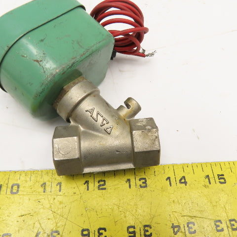 Asco X8030A67J05749 1/2" NPT Solenoid Valve 15 PSI Ammonia 120V 50/60Hz