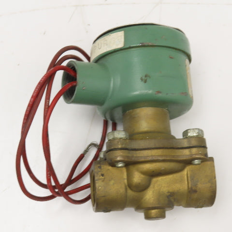 Asco 8211C34 1/2" NPT 125PSI WOG 110/120V