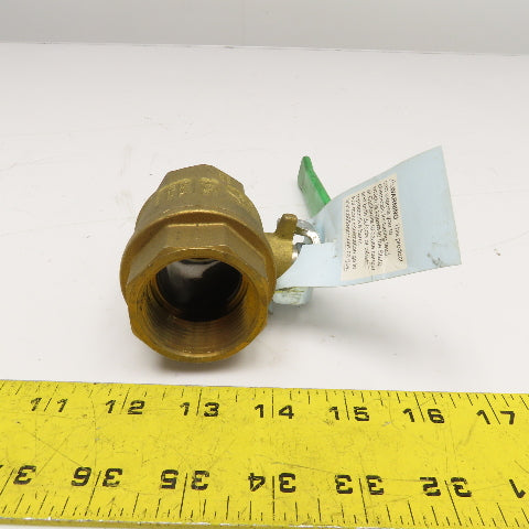 RB 171NLF 1-1/4" Brass Ball Valve WOG 150PSI