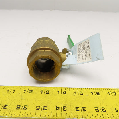 RB 171NLF 1-1/4" Brass Ball Valve WOG 150PSI