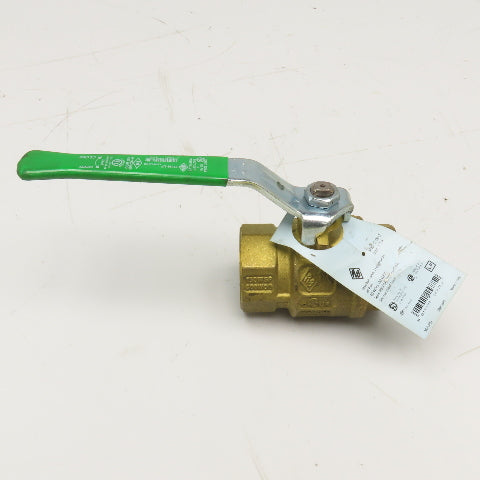 RB 171NLF 1-1/4" Brass Ball Valve WOG 150PSI