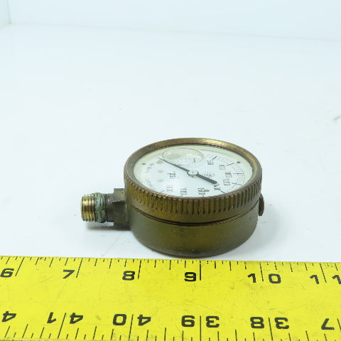 Mc Daniel Controls 64mm Bronze Liquid Filled Pressure Gauge 0-2000 PSI
