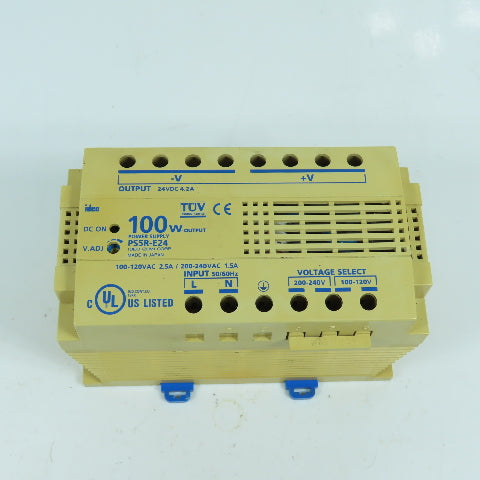 Idec PS5R-E24 24V 4.2A DC Rail Mount Power Supply 100-120/200-240V Input