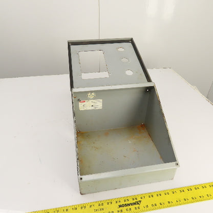 Hoffman C-12C12 Sloped Front HMI Consolet Electrical Enclosure 12" x 12"