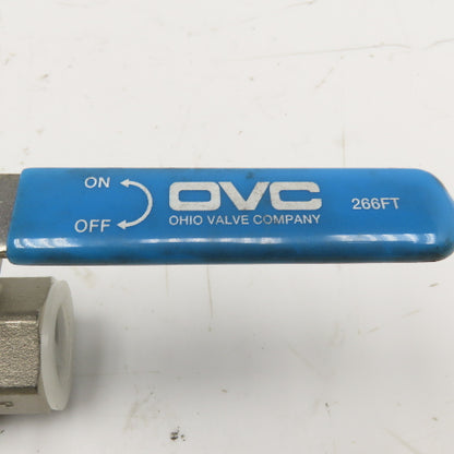 Ohio Valve Company OVC 266FT 3/4" Stainless Steel Ball Valve 2000WOG