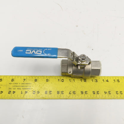 Ohio Valve Company OVC 266FT 3/4" Stainless Steel Ball Valve 2000WOG