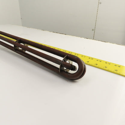 Accutherm 80-574-UL-9 10.5KW 2" NPT Screw Plug Immersion Heater 480V 3PH Tested