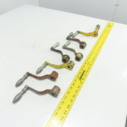 9/16" Manual Handle Crank From Torwegge Machine Lot Of 7