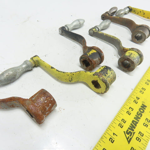 9/16" Manual Handle Crank From Torwegge Machine Lot Of 7