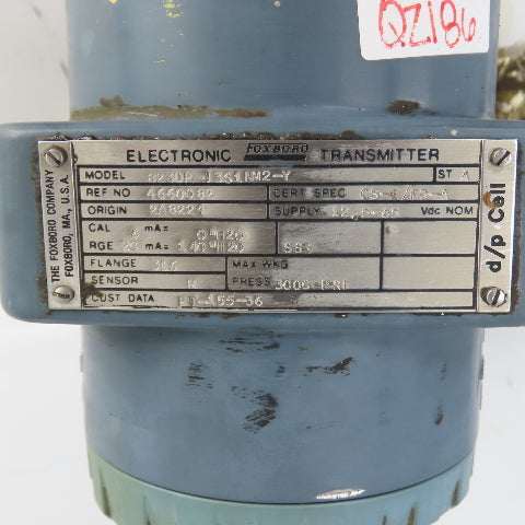 Foxboro 823DP-I3S1NM2-Y Electronic Pressure Transmitter W/ A182F31 Manifold