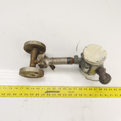 ABB ST4311125QB15A2EX0AB Trio-Wirl Flow Meter Transmitter Inline 1"