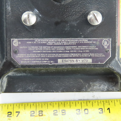 Westlock E9479N-BY-V70 FV1397 Valve Position Indicator For Hazardous Locations