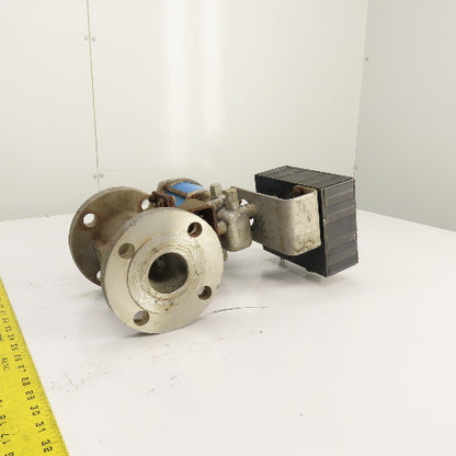 Jamesbury 2" Stainless Valve W/ PMW Pneumatic Positioner Indicator P-2000