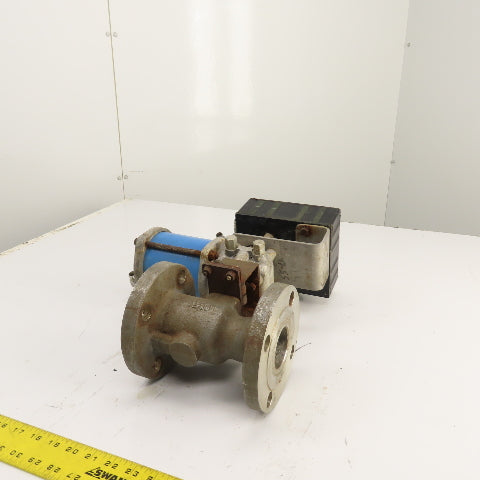 Jamesbury 2" Stainless Valve W/ PMW Pneumatic Positioner Indicator P-2000