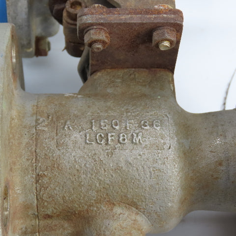 Jamesbury 2" Stainless Valve W/ PMW Pneumatic Positioner Indicator P-2000