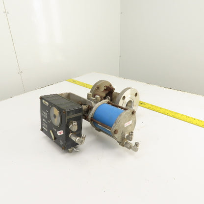 Jamesbury 2" Stainless Valve W/ PMW Pneumatic Positioner Indicator P-2000