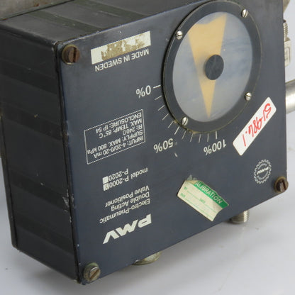 Jamesbury 2" Stainless Valve W/ PMW Pneumatic Positioner Indicator P-2000